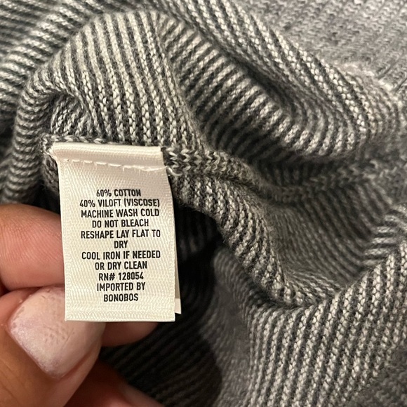 Bonobos | Lightweight Crew Neck Sweater, Medium, Grey - Picture 3 of 3